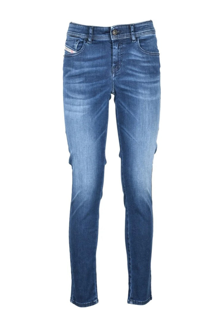 Diesel Blue Faded Stretch Jeans