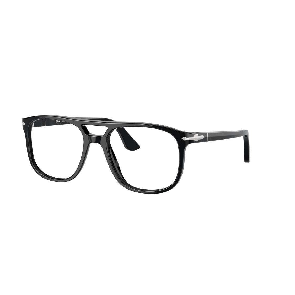 Persol 0Po3329v Bold Rectangular Eyeglasses With Double Bridge Design