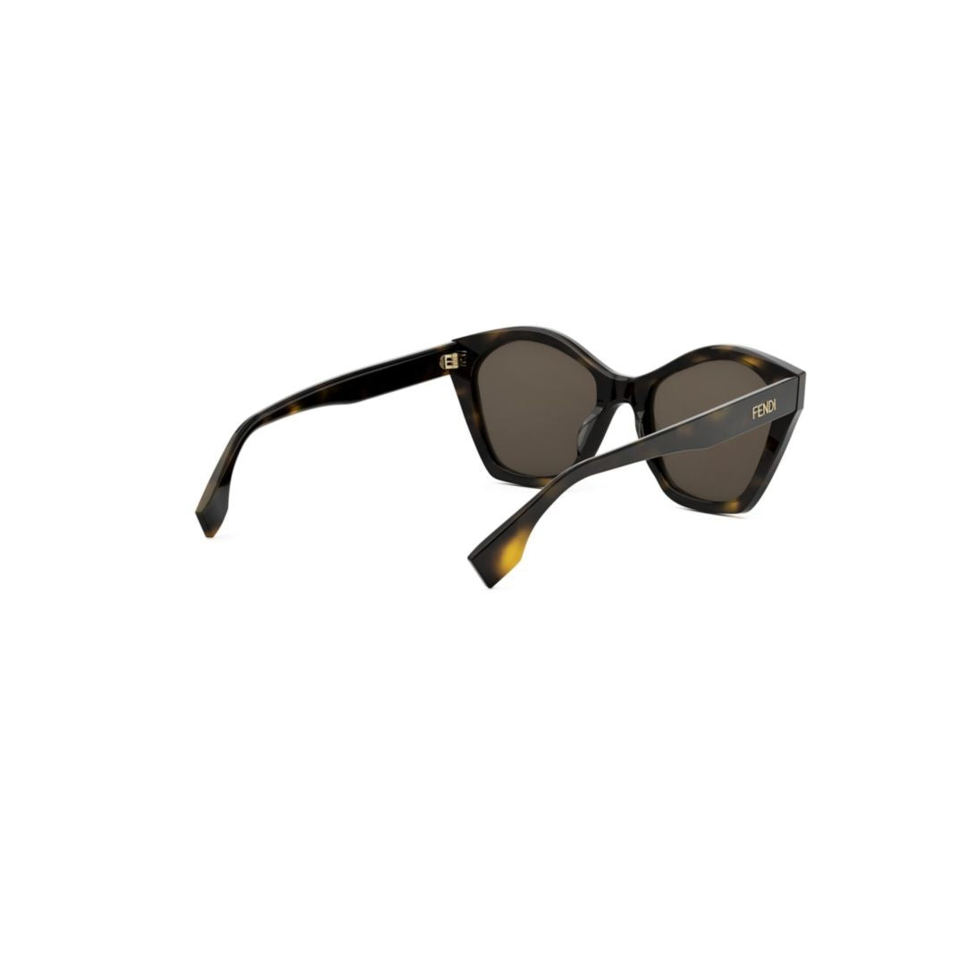 Fendi Fe40175i Tortoiseshell Oversized Cat-Eye Sunglasses