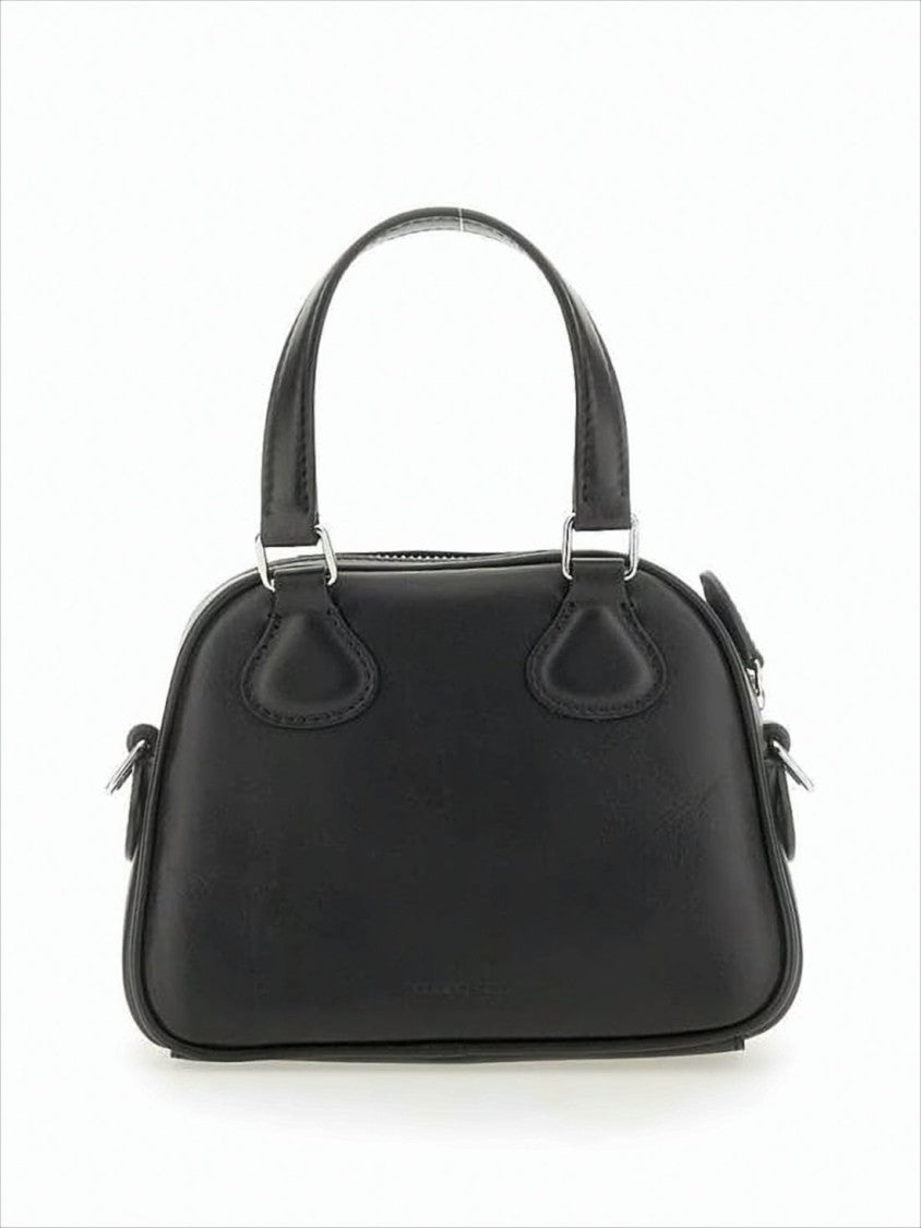 Courrèges Structured Cowhide Leather Tote Bag
