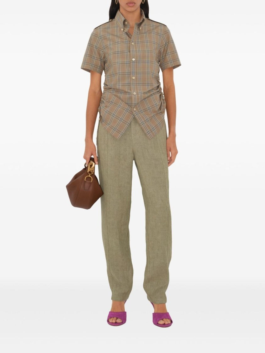 Burberry Checkered Cotton Shirt