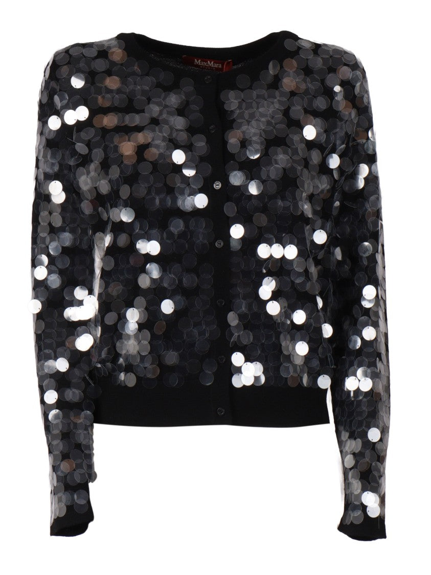 Max Mara Long-Sleeved Virgin Wool Cardigan With Minimalist Design