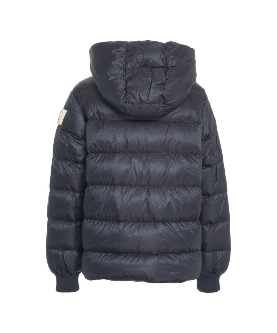 After Label Lightweight Quilted Puffer Coat With Cozy Hood And Ribbed Cuffs