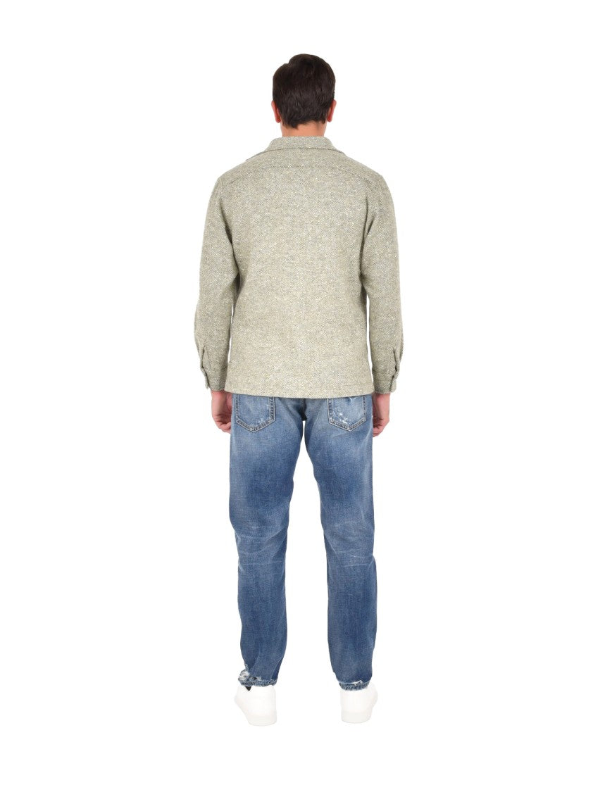 Boglioli Shetland Wool Safari Overshirt
