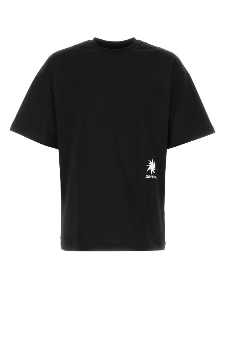 Oamc Black Cotton Oversize T-Shirt