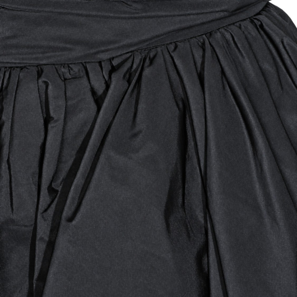 Blumarine Dramatic Voluminous Flowing Tie Mini Skirt