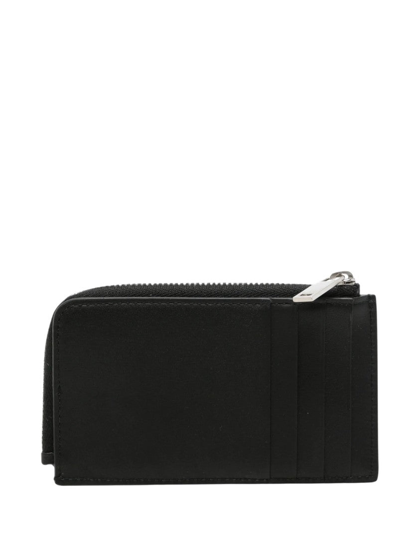 Jil Sander Black Portafoglio Calf Leather Wallet