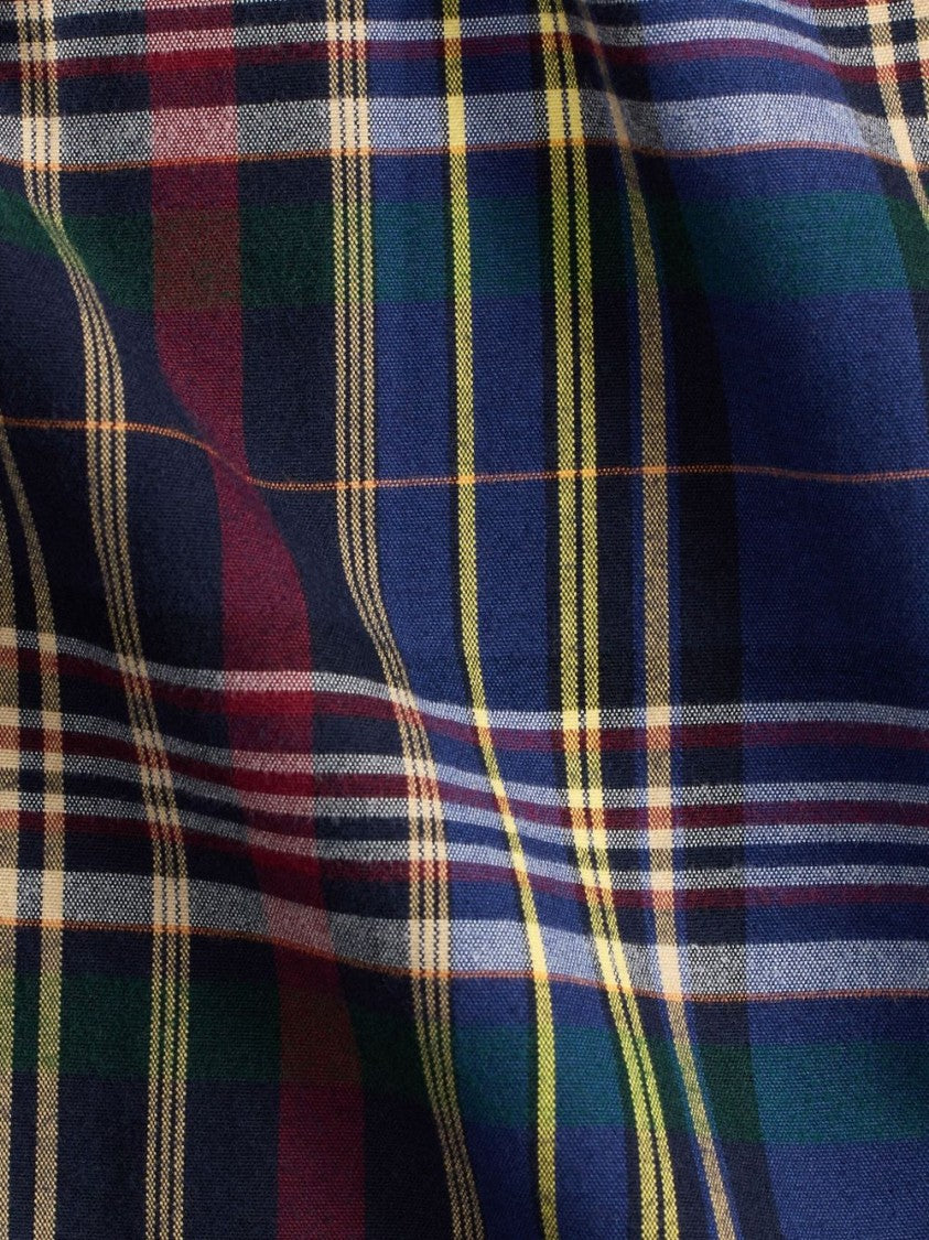 Polo Ralph Lauren Blue Plaid Button-Up Shirt With Traditional Collar