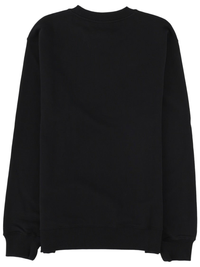 Drôle De Monsieur Slogan Minimalist Crewneck Cotton Sweatshirt