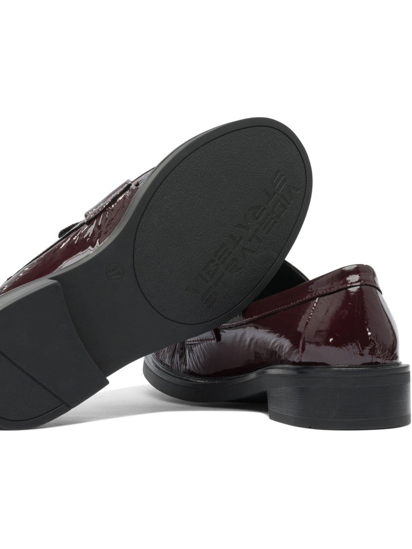 Strategia Bordeaux Penny Loafers With Glossy Finish