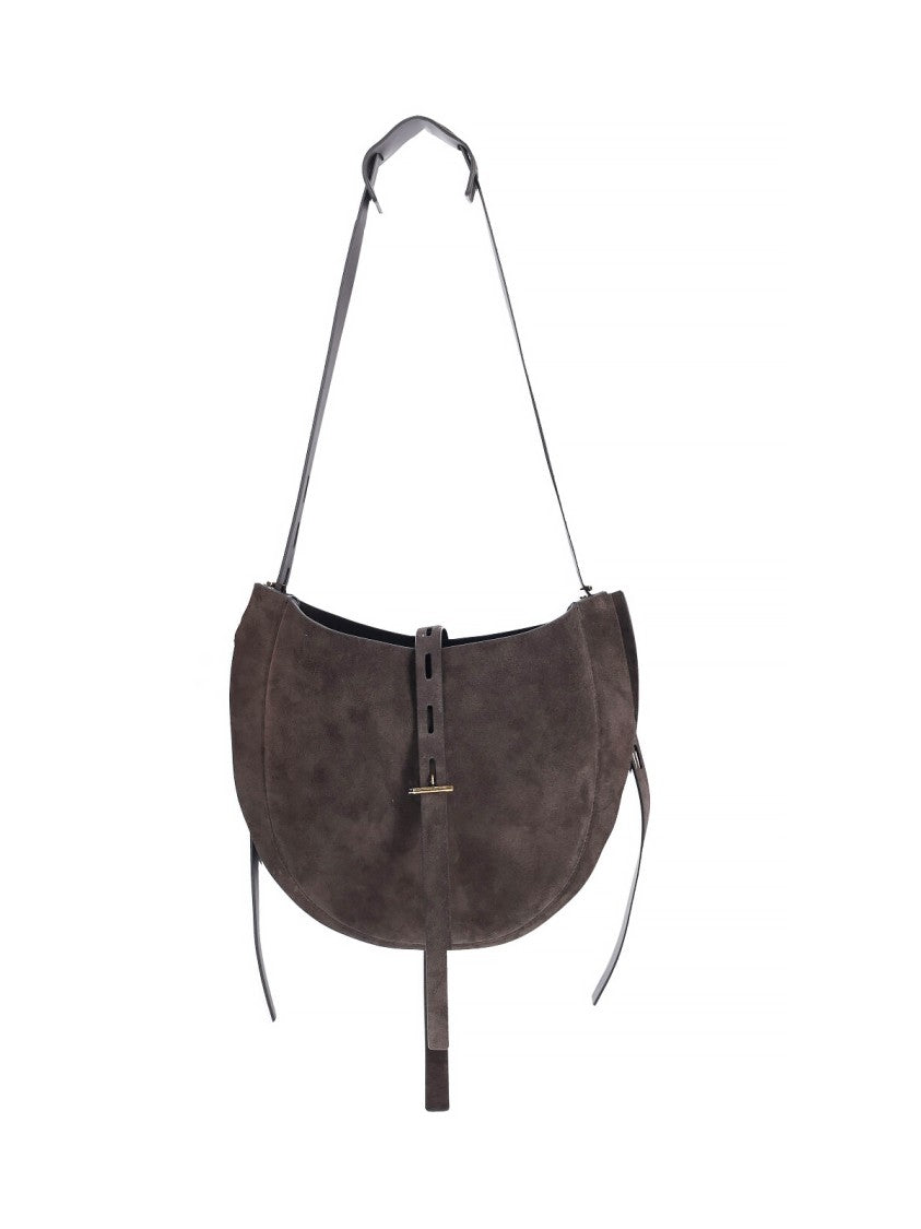 Minobossi "Liz" Small Hobo Bag Brown
