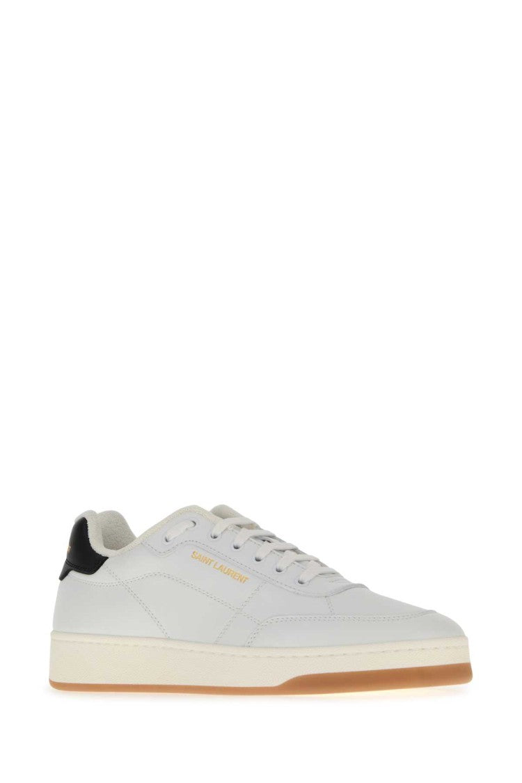 Saint Laurent White Leather Sl/61 Sneakers