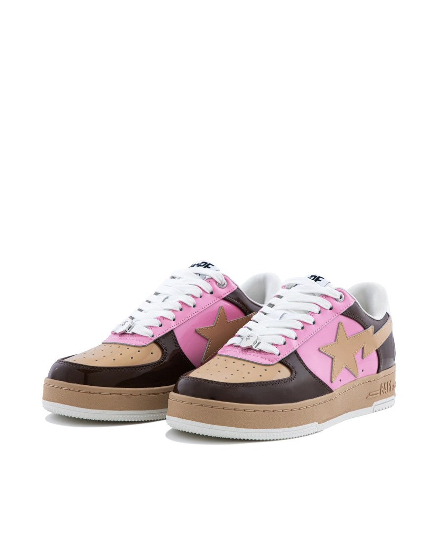 A Bathing Ape Low-Top Sneakers With Contrast Details And Iconic Motifs
