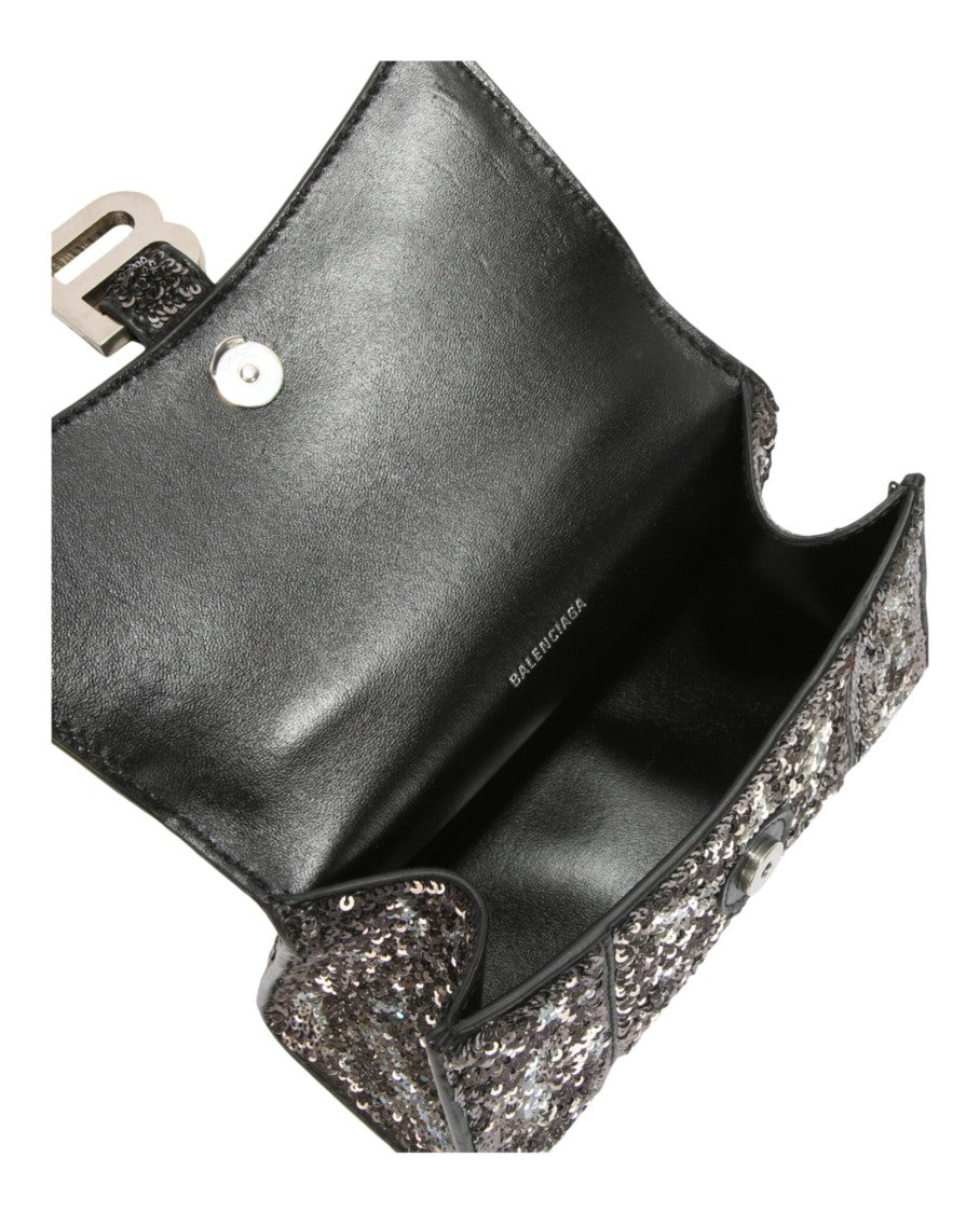 Balenciaga Hourglass Xs Top Handle Bag With Sequins