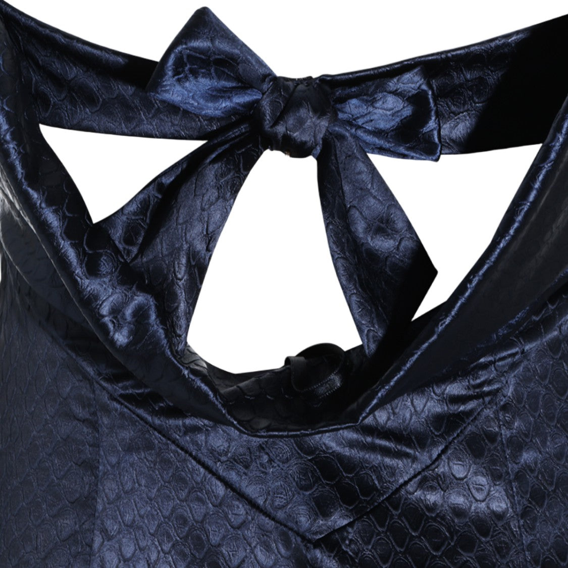 Elisabetta Franchi Floor-Length Cut-Out Back Bow Dress