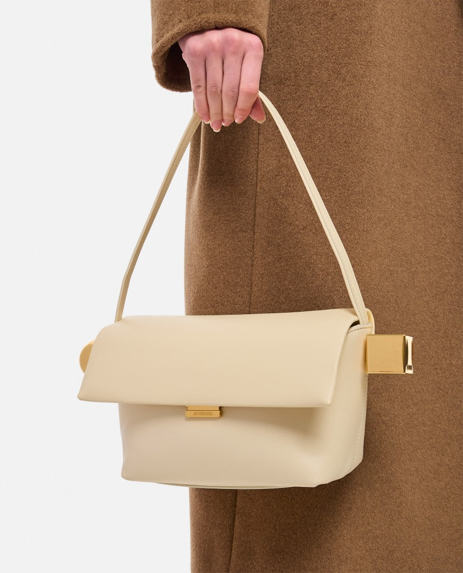 Jacquemus Le Rond Carre Leather Shoulder Bag