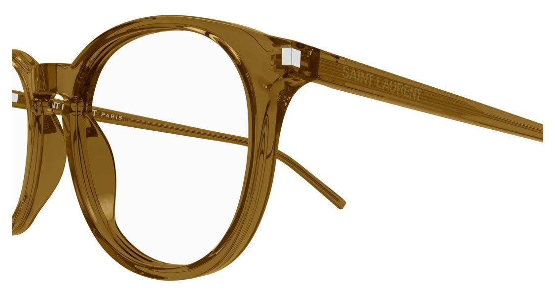 Saint Laurent Eyeglasses Sl 106 020 Brown Brown Transpare 50/19/145