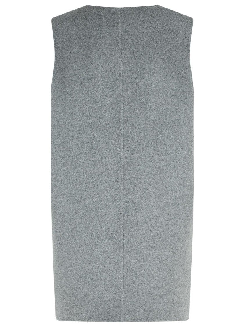 Khaite 'Nyona' Grey Wool Dress