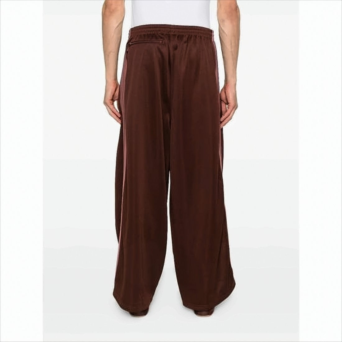 Needles Wide-Leg Polyester Pants With Contrasting Side Stripes