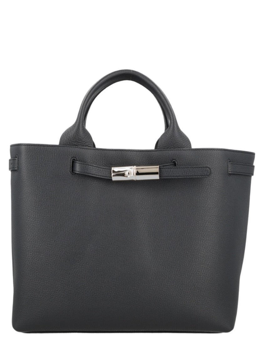 Longchamp Structured Handbag In Textured Calf Leather