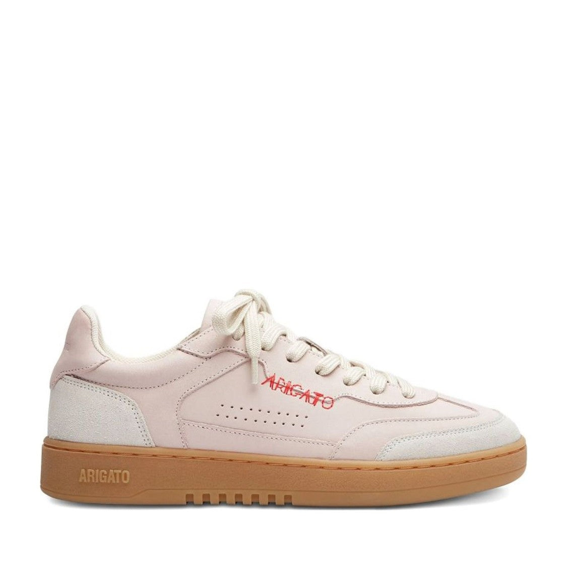 Axel Arigato Beige Dice Suede Accents Perforated Leather Sneakers