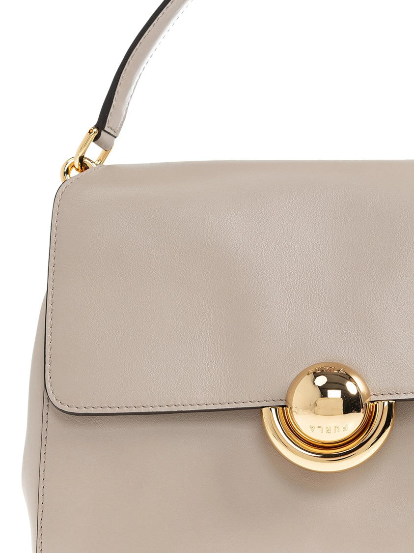 Furla Domus S Structured Smooth Leather Handbag