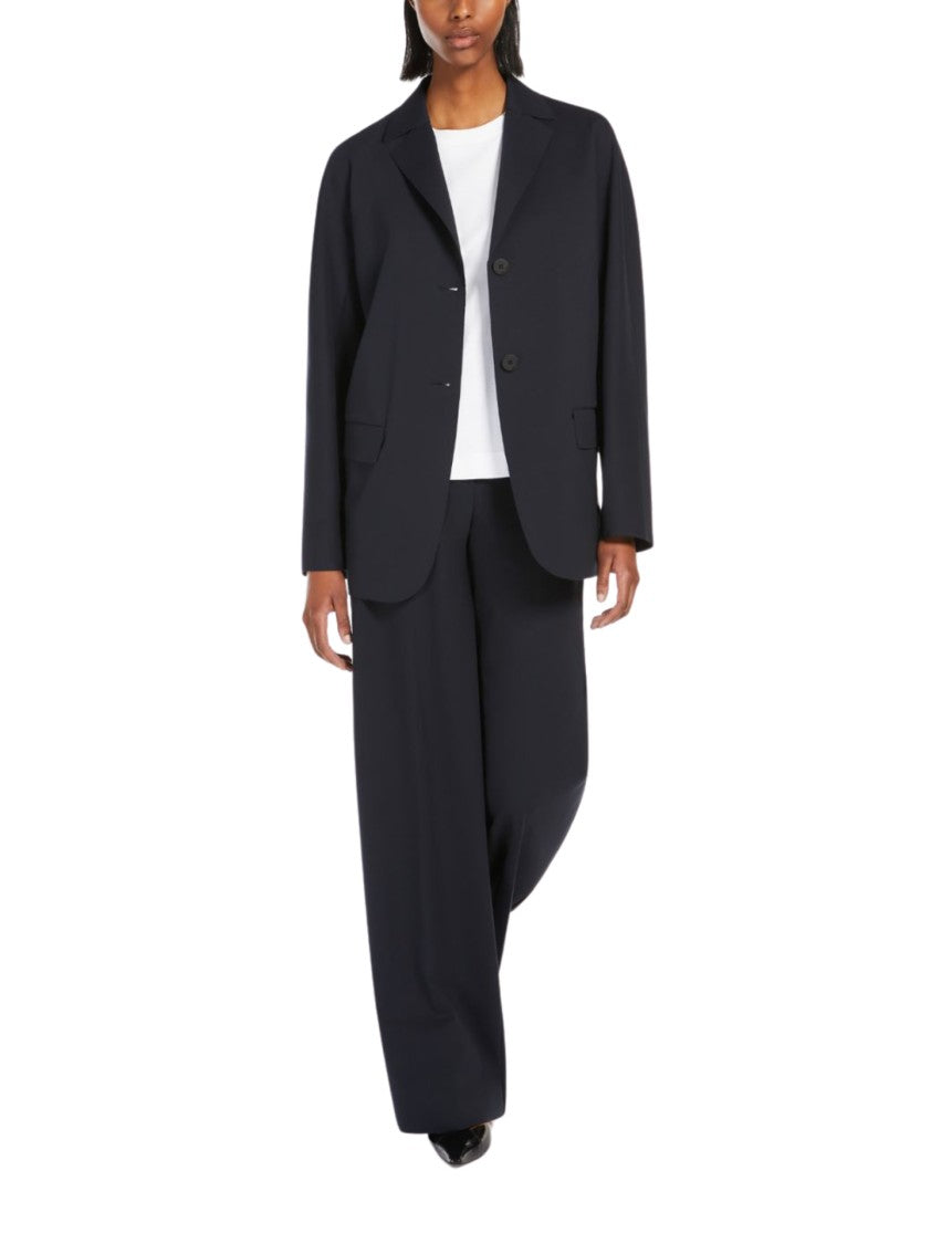 Max Mara Tailored Black Jacket With Notched Lapels