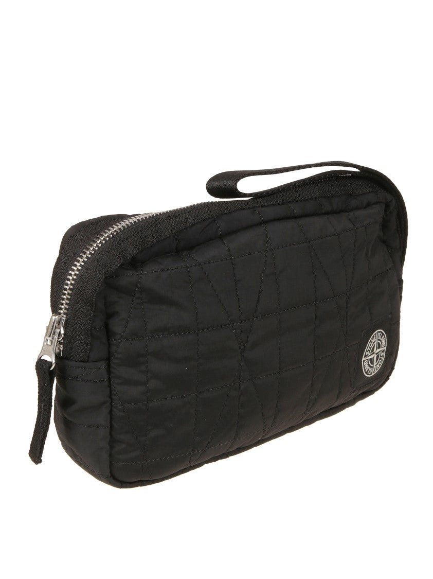 Stone Island Structured Black Bag With Minimalist Design