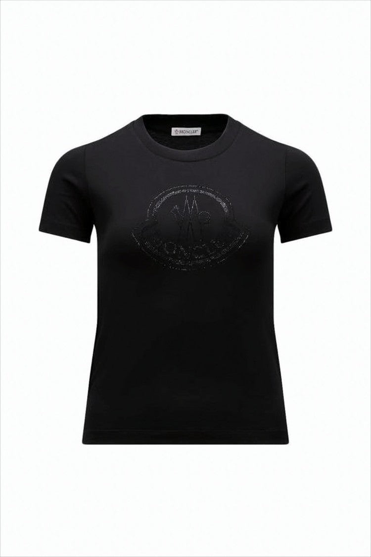 Moncler Fitted Black Cotton T-Shirt