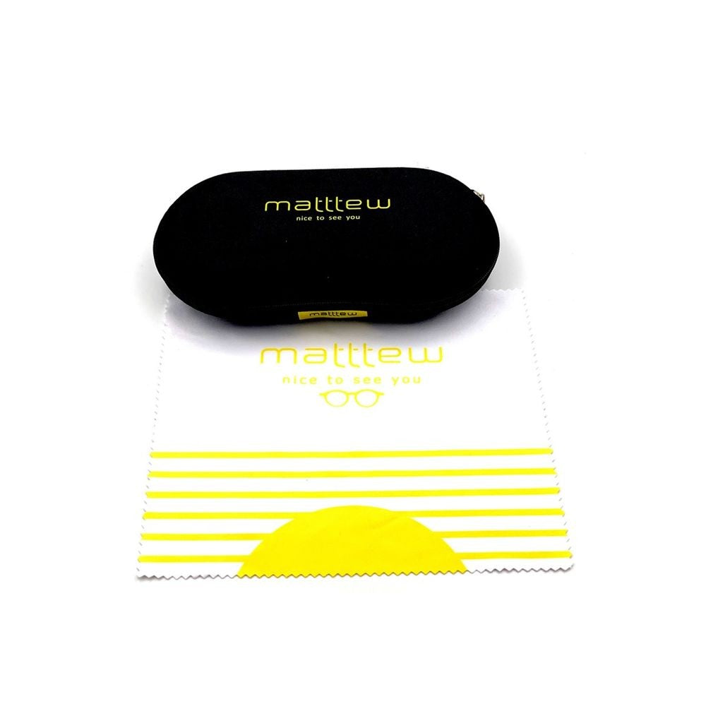 Matttew Spike Rectangular Havana Acetate Sunglasses