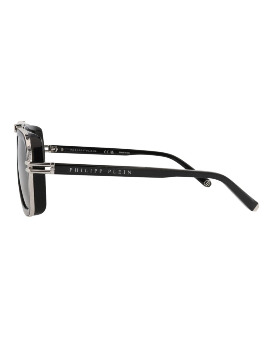 Philipp Plein Aviator-Frame Acetate Sunglasses With Metal Accents And Protective Case