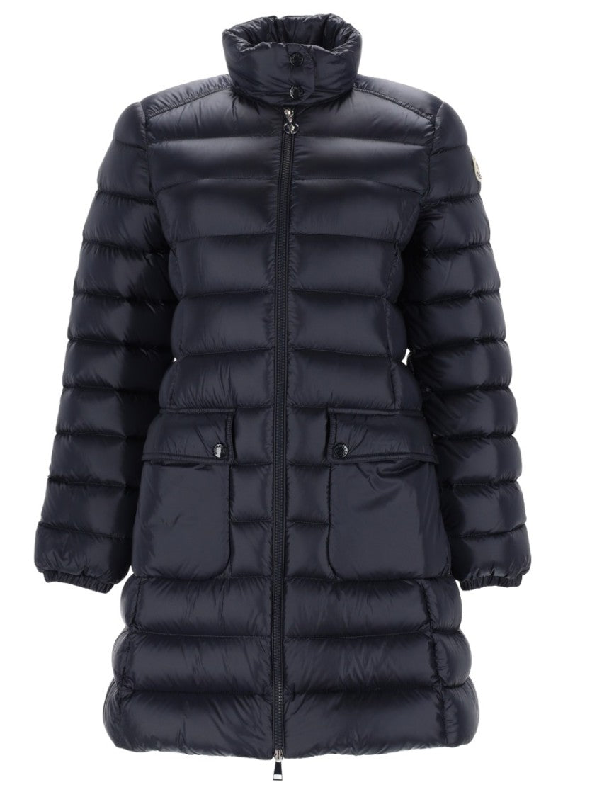 Moncler Genet Quilted High-Collar Down Jacket