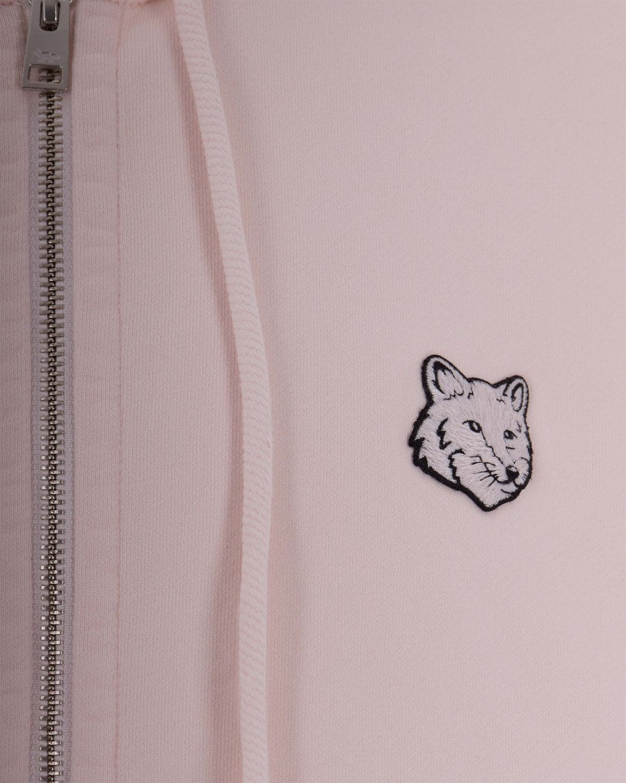 Maison Kitsuné Fox Head Oversized Sweatshirt In Mauve