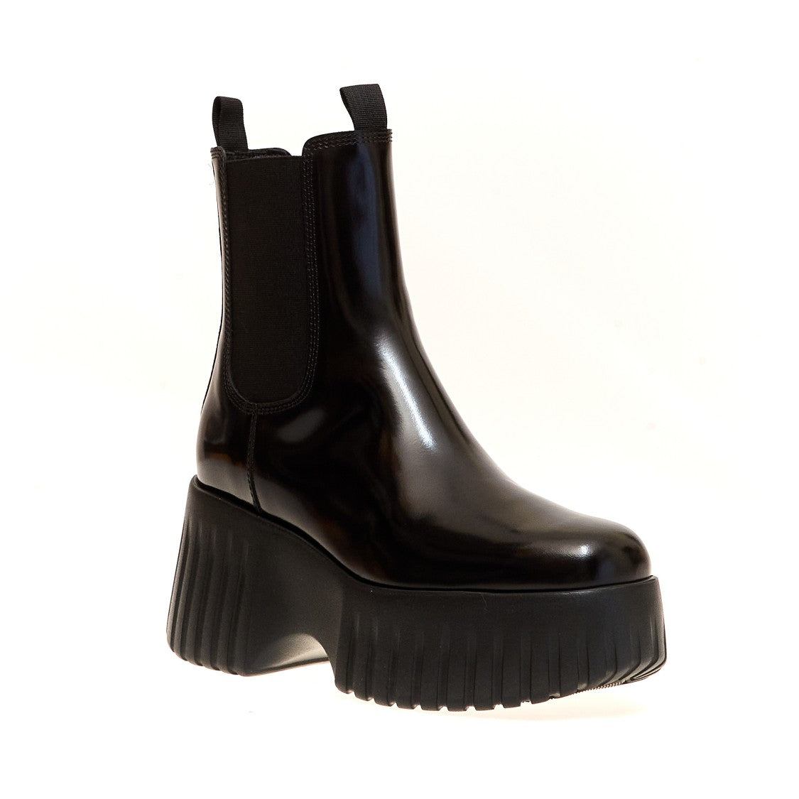 Hogan Medium Boot In Black Leather