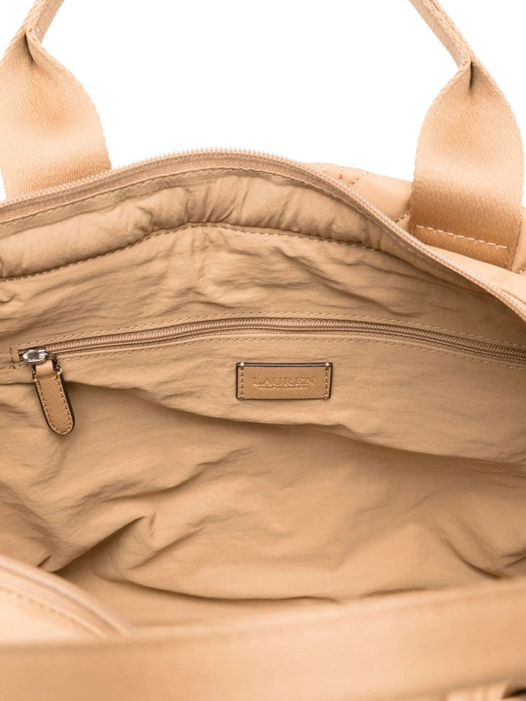 Lauren Ralph Lauren Quilted Extra-Large Tote With Dual Handles And Embossed Strap