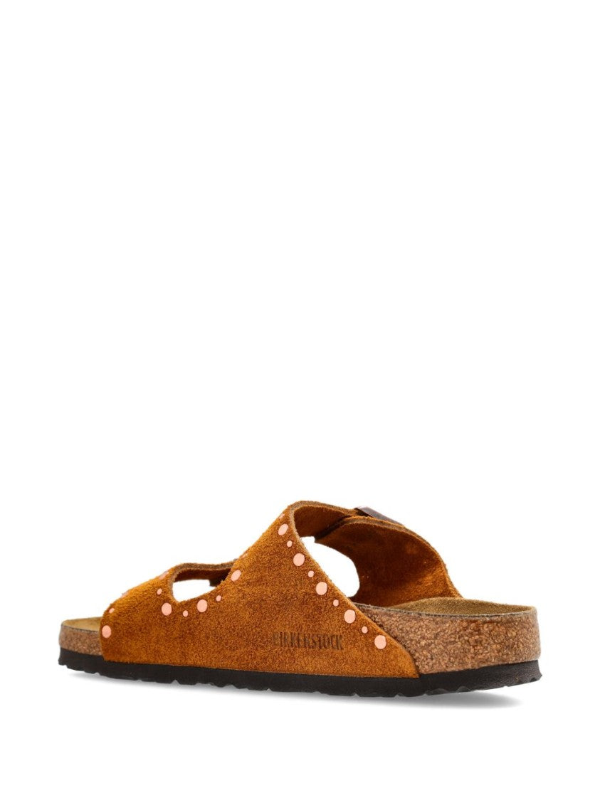 Birkenstock Brown Suede Arizona Rivet Sandals