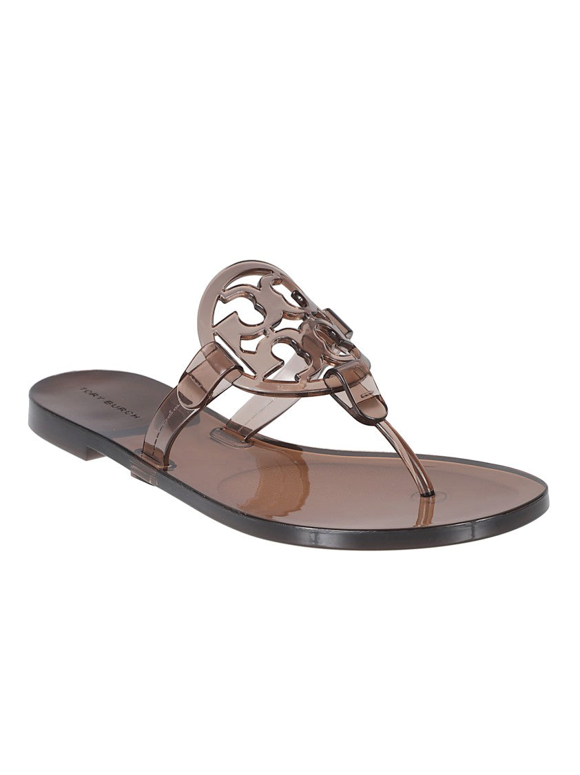 Tory Burch Clear Jelly Miller Flat Sandals
