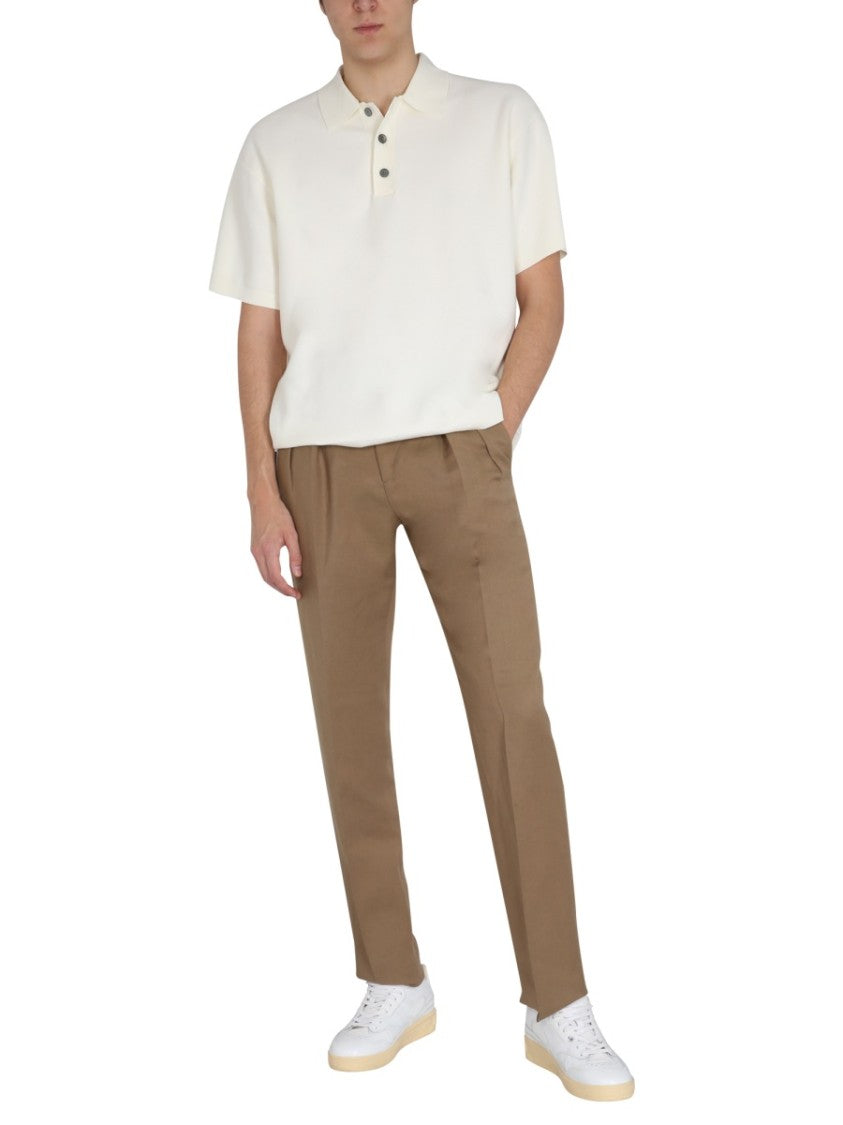 Lardini Regular Fit Brown Trousers