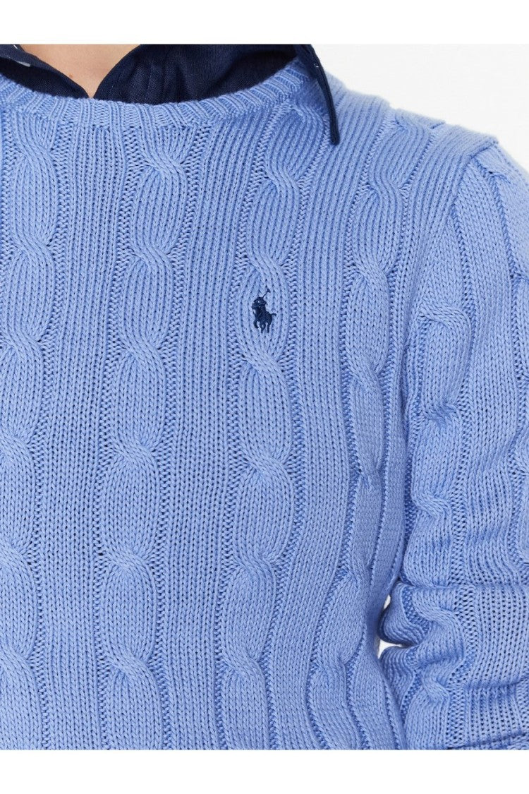 Polo Ralph Lauren Cable Knit Sweater With Round Neckline