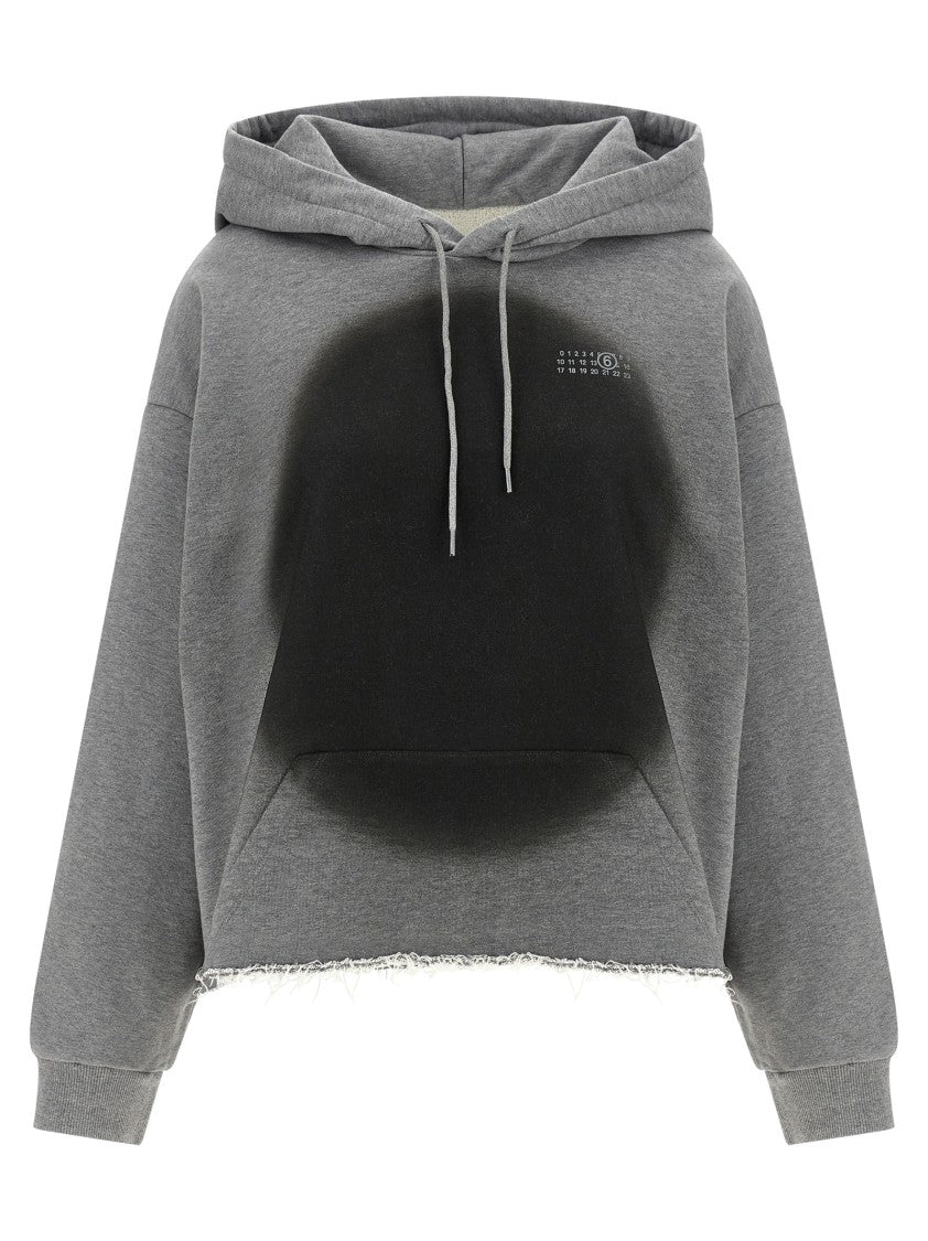 Mm6 By Maison Margiela 'Numeric Signature Mm6' Spray Hoodie
