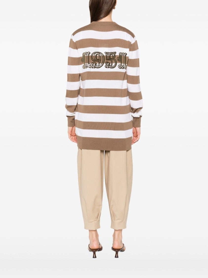 Max Mara Striped Relaxed Cardigan