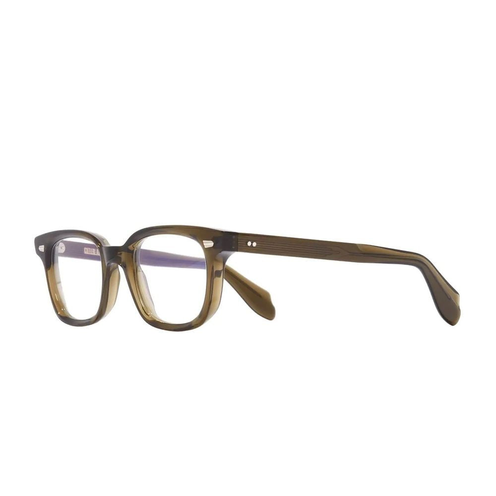 Cutler And Gross 9521 Olive Green Acetate Square Frame Eyewear
