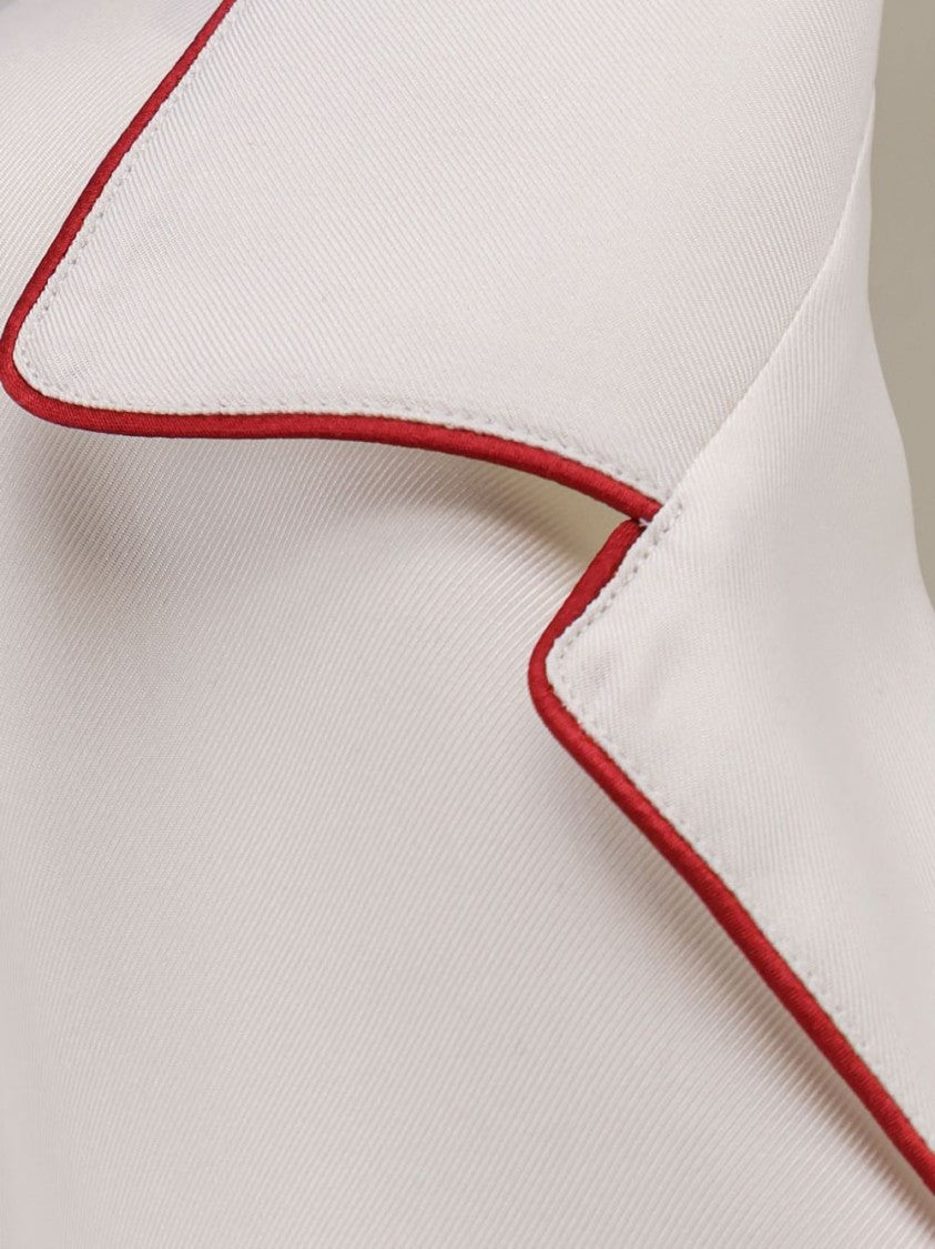 Tom Ford Beige Piping Detail Classic Shirt
