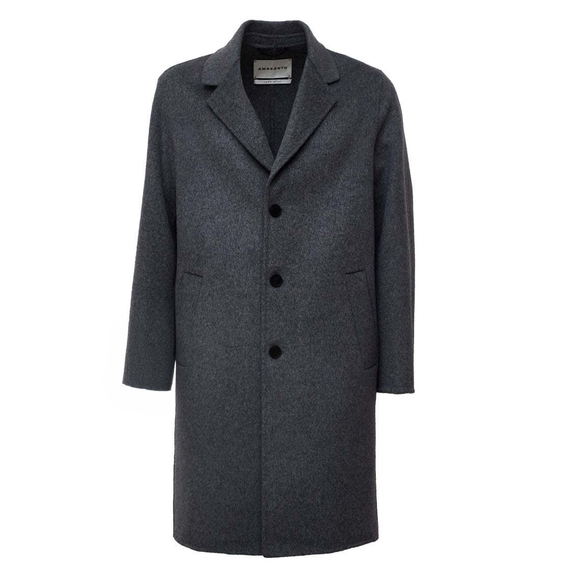 Amaranto Single-Breasted Wool-Cashmere Blend Coat