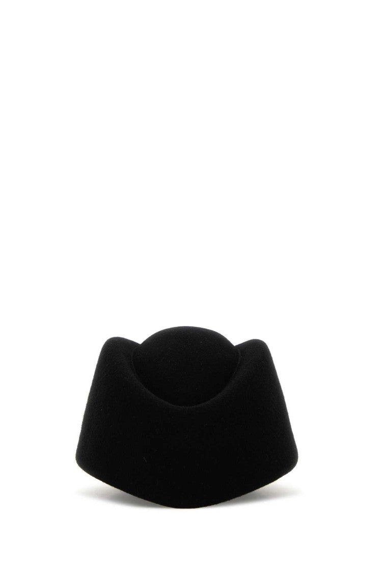 Valentino Garavani Black Wool Vlogo Signature Hat