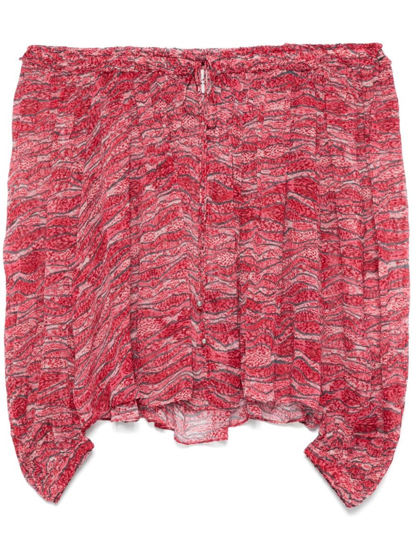 Isabel Marant Étoile Off-Shoulder Top With Front Tie