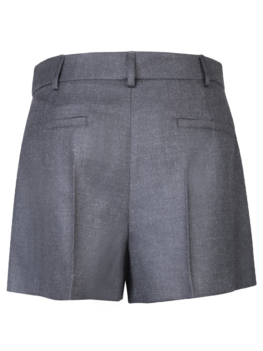 Blanca Vita Tailored Shorts With Pleats And Refined Pocket Detail