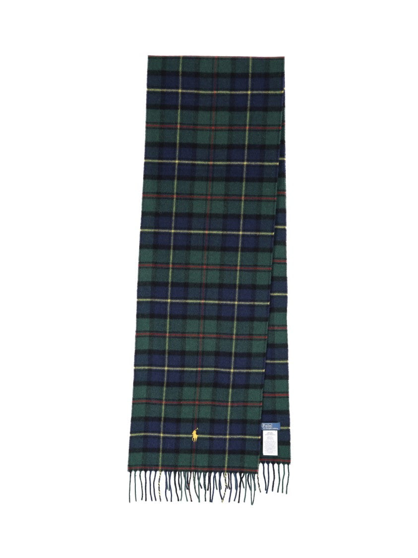 Polo Ralph Lauren Multicolor Plaid Wool Cashmere Scarf