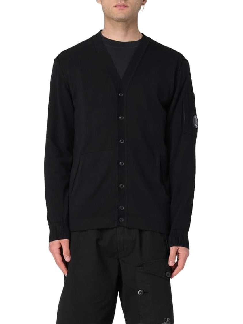 C.P. Company Classic V-Neck Cardigan With Button-Down Front