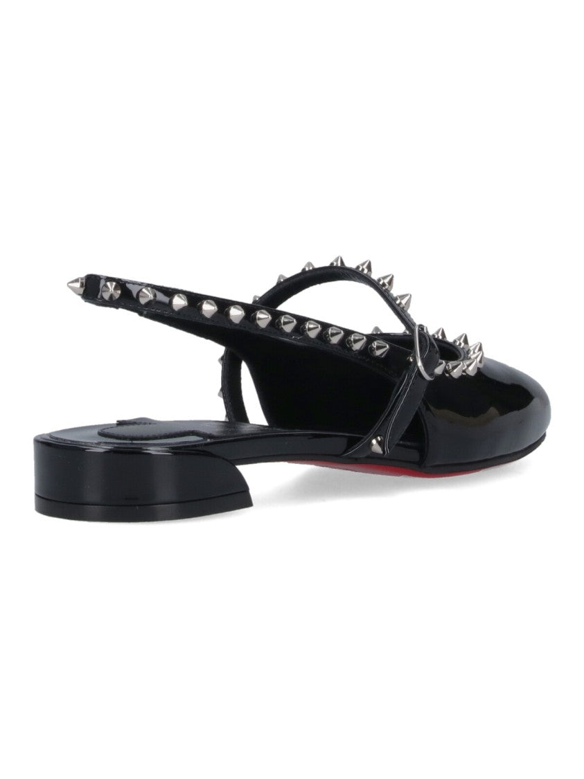 Christian Louboutin Sweet Janispikes' Mary-Jane Pumps – Black